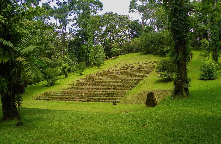 Mayan structure from Takalik Abaj  a Guatemala UNESCO site of Guatemala