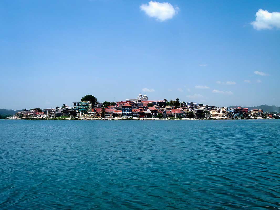 The Island of Flores the port of our Tikal Day Tour From Flores