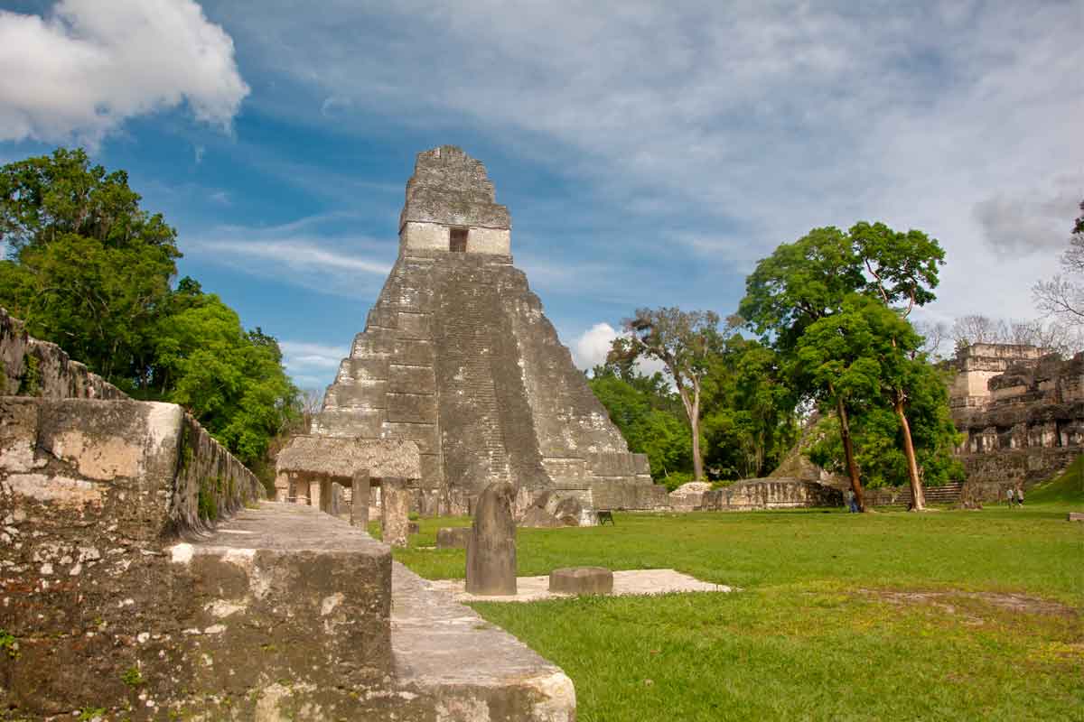 The great Jaguar Temple located at the main plaza is a representative of Mayan Astronomy at Tikal