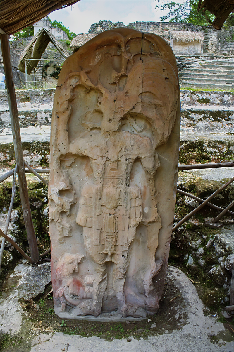 One of the Rulers of Tikal Kaloomteʼ Bahlam also known as Curl Head